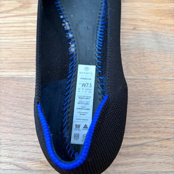 Rothy's Gone Wild: Rothy's The Point Flats in Licorice - Picture 12 of 12